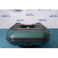 Лодка моторная килевая Kitt Boats 370 НДНД зелено-черный